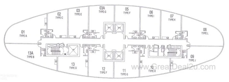 M Tower Corner Unit Type B Empire City Floor Plan 04 4 M Tower Corner Unit Type B Empire City Floor Plan