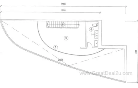 M Tower Corner Unit Type B Empire City Floor Plan 8 M Tower Empire City Soho Office Type B Mezzanine Level Layout
