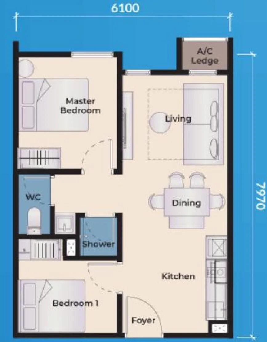 Type B1 | Qubaz Suites Kuala Terengganu