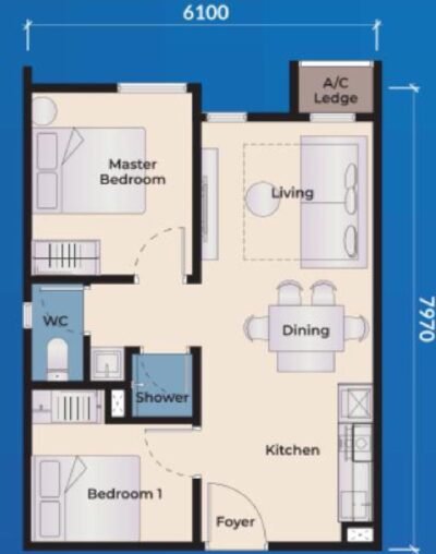 Type B3 | Qubaz Suites Kuala Terengganu